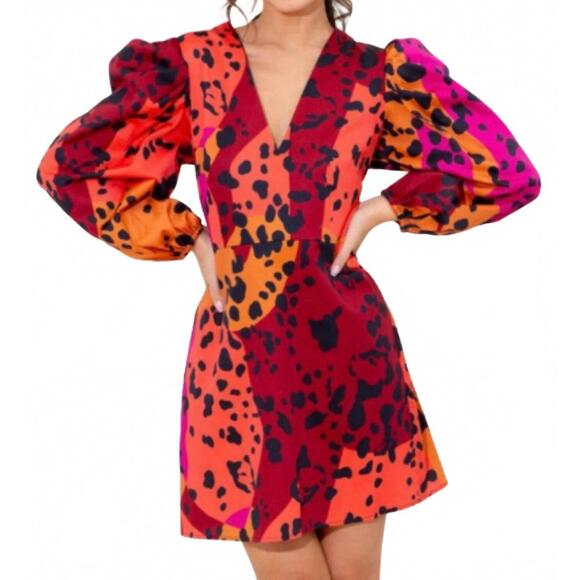 ALDEN ADAIR Dresses & Skirts - NEW ALDEN ADAIR bridgette mini dress in panthera